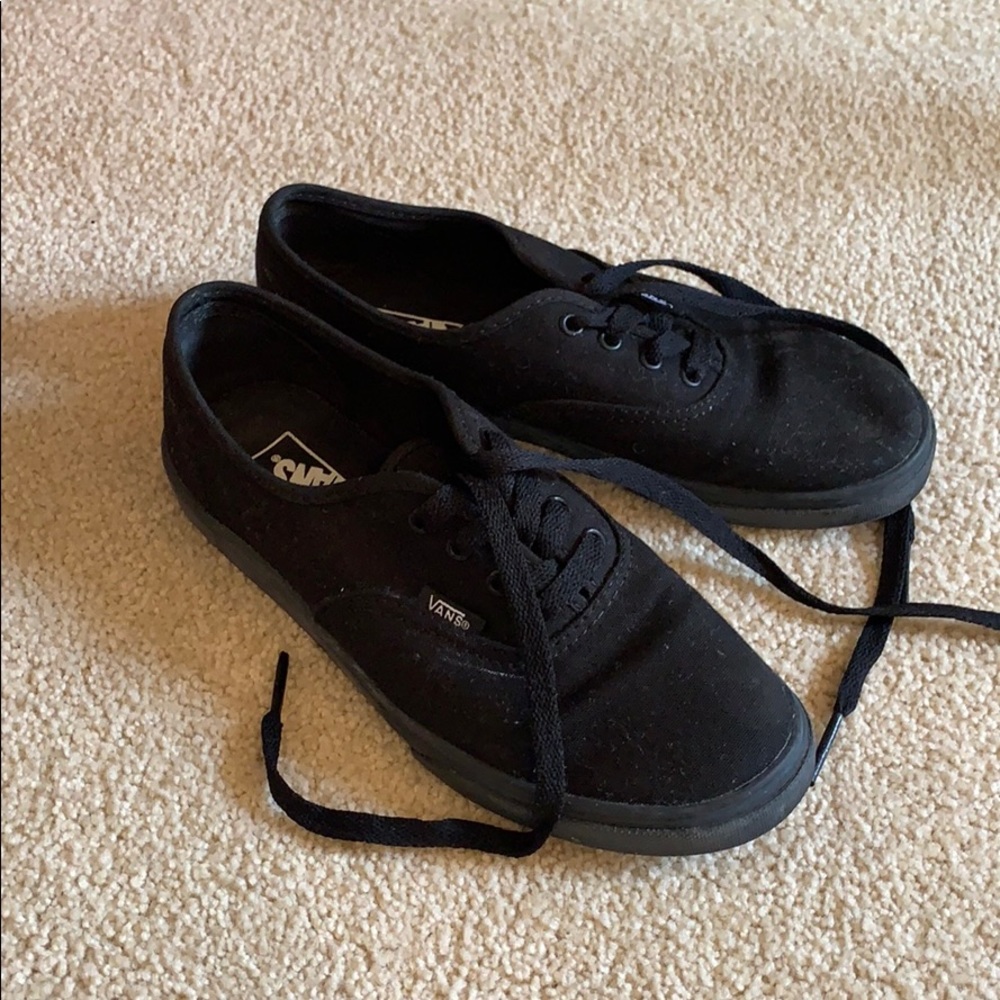 Black Vans. Kids size 2